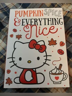 Hello Kitty Pumpkin Spice Wall Art